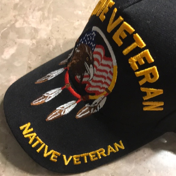 Native Veteran Cap, Black - Picture 4 of 6